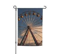 Bandiera da giardino 30,5 x 45,7 cm, doppia faccia primavera estate bandiera decorativa cortile bandiera ruota panoramica piccola bandiera stagionale vacanza decorazione esterna