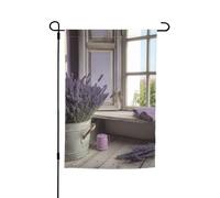 Bandiera da giardino 30,5 x 45,7 cm, doppia faccia primavera estate bandiera decorativa cortile bandiera lavanda casa piccola bandiera stagionale vacanza decorazione esterna