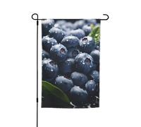 Bandiera da giardino 30,5 x 45,7 cm, doppia faccia primavera estate bandiera decorativa cortile banner delizioso mirtillo piccola bandiera stagionale festa decorazione esterna