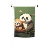 Bandiera da giardino 30,5 x 45,7 cm, doppia faccia primavera estate bandiera decorativa cortile banner carino animale e bradipo piccola bandiera stagionale vacanza decorazione esterna