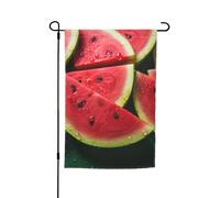 Bandiera da giardino 30,5 x 45,7 cm, doppia faccia primavera estate bandiera decorativa cortile banner anguria bella piccola bandiera stagionale vacanza decorazione esterna