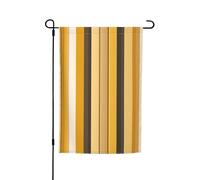 Bandiera da giardino 30,5 x 45,7 cm, doppia faccia primavera estate bandiera decorativa cortile striscione strisce gialle piccola bandiera stagionale festa decorazione esterna