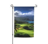 Bandiera da giardino 30,5 x 45,7 cm, doppia faccia primavera estate bandiera decorativa da cortile bandiera scenica Hawaii golf tropicale piccola bandiera stagionale vacanza decorazione esterna