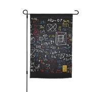 Bandiera da giardino 30,5 x 45,7 cm, doppia faccia primavera estate bandiera decorativa da cortile bandiera matematica e fisica piccola bandiera stagionale decorazione per esterni