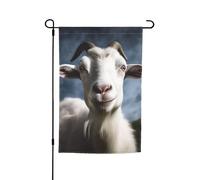 Bandiera da giardino 30,5 x 45,7 cm, doppia faccia primavera estate bandiera decorativa da cortile bandiera capra piccola bandiera stagionale vacanza decorazione esterna