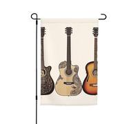 Bandiera da giardino 30,5 x 45,7 cm, doppia faccia primavera estate bandiera decorativa da cortile bandiera chitarra piccola bandiera stagionale decorazione per esterni