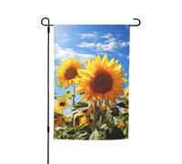 Bandiera da giardino 30,5 x 45,7 cm, doppia faccia primavera estate bandiera decorativa da cortile bella bandiera girasole piccola bandiera stagionale vacanza decorazione esterna