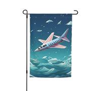 Bandiera da giardino 30,5 x 45,7 cm, doppia faccia primaverile estate bandiera decorativa cortile bandiera di carta piccola bandiera stagionale festa decorazione esterna