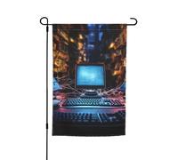 Bandiera da giardino 30,5 x 45,7 cm, doppia faccia primaverile estate bandiera decorativa da cortile banner computer e Internet, piccola bandiera stagionale decorazione per esterni