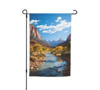 Bandiera da giardino 30,5 x 45,7 cm, doppia faccia primaverile estate bandiera decorativa da cortile bandiera del parco nazionale di Zion piccola bandiera stagionale decorazione per esterni