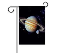 Bandiera da giardino 30,5 x 45,7 cm, doppia faccia, verticale, bandiera di benvenuto, pianeta Giove, piccola bandiera decorativa per esterni per tutte le stagioni, striscioni per casa, patio, vacanze