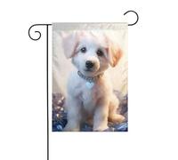 Bandiera da giardino 30,5 x 45,7 cm doppia faccia verticale benvenuto bandiere estive no dissolvenza bandiere casa carino diamante cane Yard Banner per stagionale fattoria cortile decorazione esterna