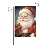 Bandiera da giardino 30,5 x 45,7 cm, doppia faccia, verticale, benvenuto, estate, bandiere, nessuna dissolvenza, bandierine per casa, Babbo Natale, con scatola, striscione per cortile stagionale