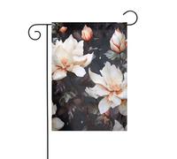 Bandiera da giardino 30,5 x 45,7 cm, doppia faccia, verticale, benvenuto, estate, bandiere, nessuna dissolvenza, bandierine per la casa di classe con fiori da cortile, decorazione per esterni