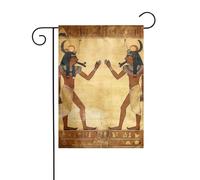 Bandiera da giardino 30,5 x 45,7 cm, doppia faccia, verticale, benvenuto, estate, bandiere, nessuna dissolvenza, bandierine per la casa antica egiziana, per decorazione esterna stagionale