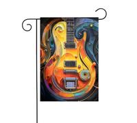 Bandiera da giardino 30,5 x 45,7 cm, doppia faccia, verticale, benvenuto, estate, bandiere, nessuna dissolvenza, bandierine per la casa Muisc Note Yard Banner per la decorazione esterna stagionale del