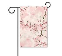 Bandiera da giardino, 30,5 x 45,7 cm, doppia faccia, verticale, fiori e rami, bandiera di benvenuto, piccole bandiere decorative per esterni per tutte le stagioni, striscioni per casa, patio, vacanze