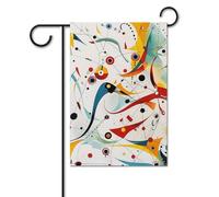 Bandiera da giardino 30,5 x 45,7 cm, doppia faccia, verticale, forme e linee, bandiera di benvenuto, piccola bandiera decorativa per esterni, per tutte le stagioni, striscioni per casa, patio, vacanze