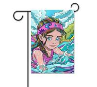 Bandiera da giardino 30,5 x 45,7 cm, doppia faccia, verticale, per fare il bagno nel fiume, bandiere decorative per esterni per tutte le stagioni, striscioni per casa, patio, vacanze, decorazione per