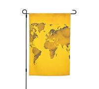 Bandiera da giardino, 30,5 x 45,7 cm, double face, resistente alle intemperie, bandiere verticali per esterni, mappa del mondo, bandiera di benvenuto, bandiera primaverile stagionale per prato e patio