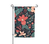 Bandiera da giardino, 30,5 x 45,7 cm, double face, resistente alle intemperie, bandiere verticali per esterni, semplice piccolo fiore, bandiera di benvenuto, bandiera primaverile stagionale per prato