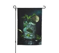 Bandiera da giardino, 30,5 x 45,7 cm, double face, resistente alle intemperie, bandiere verticali per esterni, mojito, cocktail, benvenuto, primavera, stagionale, per prato, decorazione patio