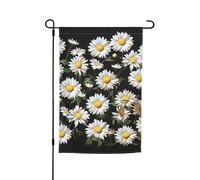 Bandiera da giardino, 30,5 x 45,7 cm, double face, resistente alle intemperie, bandiere verticali per esterni, margherita, bandiera di benvenuto, bandiera primaverile stagionale per prato e patio