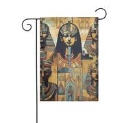 Bandiera da giardino 30,5 x 45,7 cm double face verticale benvenuto bandiere estive no dissolvenza bandiere casa antico Egitto tribù serie Yard Banner per stagionale fattoria cortile decorazione