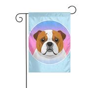 Bandiera da giardino 30,5 x 45,7 cm double face verticale benvenuto bandiere estive no dissolvenza bandiere per la casa carino bulldog cane modello banner cortile per casa stagionale cortile