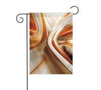 Bandiera da giardino 30,5 x 45,7 cm double face verticale benvenuto bandiere estive no dissolvenza bandiere per casa arancione linee bianche banner da cortile per casa stagionale decorazione esterna