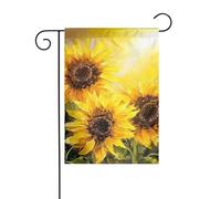 Bandiera da giardino 30,5 x 45,7 cm double face verticale benvenuto bandiere estive no dissolvenza bandiere per casa giallo girasoli Yard Banner per stagionale fattoria cortile decorazione esterna