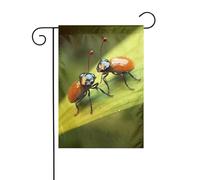 Bandiera da giardino 30,5 x 45,7 cm, double face, verticale, benvenuto, estate, non sbiadisce, bandiere per casa, insetti, cantiere d'amore, decorazione per esterni