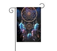 Bandiera da giardino 30,5 x 45,7 cm, double face, verticale, benvenuto, estate, non sbiadisce, bandiere per casa, acchiappasogni, striscione per cortile stagionale, decorazione esterna
