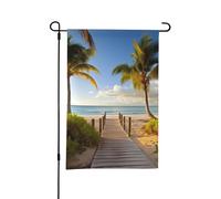 Bandiera da giardino 30,5 x 45,7 cm, verticale, double face, invernale, per esterni, oceano, dopo tempesta, per tutte le stagioni, bandiera decorativa per esterni per decorazioni da cortile