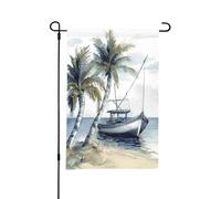 Bandiera da giardino 30,5 x 45,7 cm, verticale, double face, invernale, per esterni, oceano, dopo tempesta, per tutte le stagioni, bandiera decorativa per esterni per decorazioni da cortile