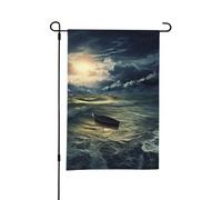 Bandiera da giardino 30,5 x 45,7 cm, verticale, double face, invernale, per esterni, oceano, dopo tempesta, per tutte le stagioni, bandiera decorativa per esterni per decorazioni da cortile