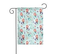 Bandiera da giardino 30,5 x 45,7 cm WHJDPP Bella sirena Immagine decorazione da giardino spessa resistente alle pieghe per giardino esterno prato terrazza