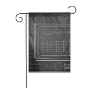 Bandiera da giardino 30,5 x 45,7 cm YYHHAOFA Lavagna Matematica Pattern decorazione da giardino spessa resistente alle pieghe per giardino esterno prato terrazza