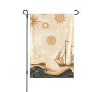 Bandiera da giardino 31,8 x 45,7 cm doppia bandiera da cortile elementi nautici navi all'aperto giardino bandiera decorazioni per la casa