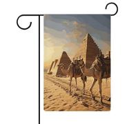 Bandiera da giardino 32,6 x 47 cm a doppia faccia con cammelli egiziani bandiere di benvenuto bandiere decorative stagionali per esterni bandiere da giardino piccole bandiere da giardino per esterni