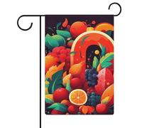 Bandiera da giardino 32,6 x 47 cm su entrambi i lati colorati frutta e verdura bandiere di benvenuto bandiere decorative stagionali per cortile all'aperto piccole bandiere da giardino per esterni