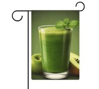 Bandiera da giardino 32,6 x 47 cm su entrambi i lati con succo di frutta verde, bandiere di benvenuto decorative stagionali per cortile all'aperto bandiere da giardino per esterni patio prato portico