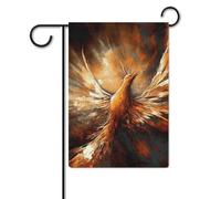 Bandiera da giardino, 32 x 47 cm, bandiera da appendere con fenice astratta di benvenuto bandiera da giardino bandiere da cortile per esterni decorazioni per la casa per prato portico