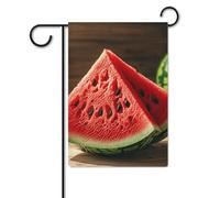 Bandiera da giardino, 32 x 47 cm, da appendere, con anguria rossa, bandiera di benvenuto da giardino, bandiere da cortile per esterni, decorazioni per la casa per prato e portico