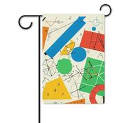 Bandiera da giardino, 32 x 47 cm, da appendere, per matematica, geometria, geek, calcolo, benvenuto, giardino, bandiera, cortile, per esterni, decorazioni per la casa, per prato e portico