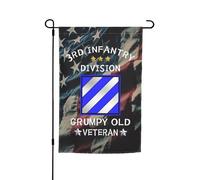 Bandiera Da Giardino 3Rd Infantry Division Third Id Bandiera Da Cortile Verticale Garden Flag Antivento Bandiere Decorative Per Esterno Festival Celebrazioni 30X45CM