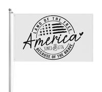 Bandiera Da Giardino 4Th Of July Patriotic American Independence Day For Memorial Day Veteran'S Day Garden Flag Colore Vivido Bandiera Da Cortile Durevole Bandiere Decorative Per Feste 90X152CM