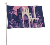 Bandiera da giardino 61 x 88,9 cm per esterni, architettura tradizionale, bandiera per vacanze, grande striscione con occhielli in ottone resistente allo sbiadimento, bandiera esterna per la