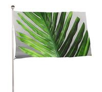 Bandiera da giardino 61 x 88,9 cm per esterni con foglia di palma verde bandiera grande con occhielli in ottone resistente allo sbiadimento bandiera esterna per la decorazione domestica fattoria