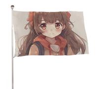 Bandiera da giardino 61 x 88,9 cm per esterni Giappone Anime Holiday bandiera grande con occhielli in ottone resistente allo sbiadimento bandiera esterna per la decorazione della casa fattoria